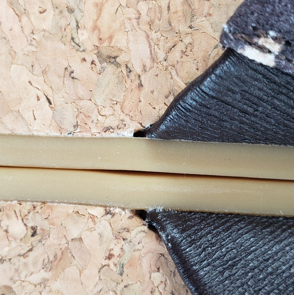 Veronica Beard Leopard Print Fabric Slides Cork-Leather Platform Sz. 7.5M - Picture 9 of 10